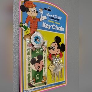 Disney Mickey Mouse Key Chain Set -baby- Toddler - Vintage